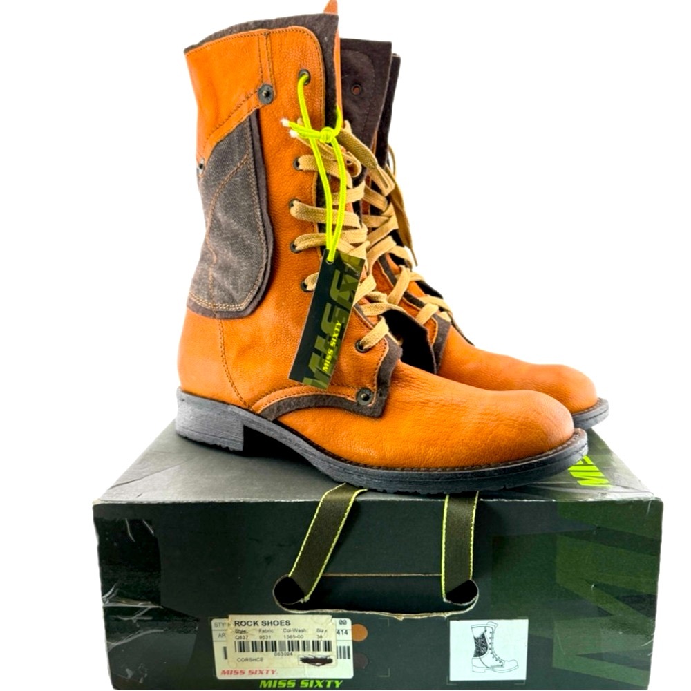 NEW VTG MISS SIXTY COMBAT BOOTS CORSHCB - Picture 4 of 9